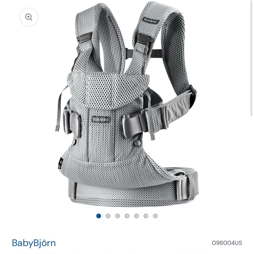 Baby Bjorn Grey Mesh EUC carrier